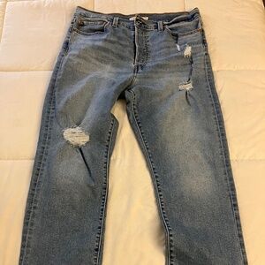 Levi wedgie straight jeans